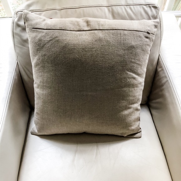 Rejuvenation leather pillow cover + insert - Picture 4 of 5